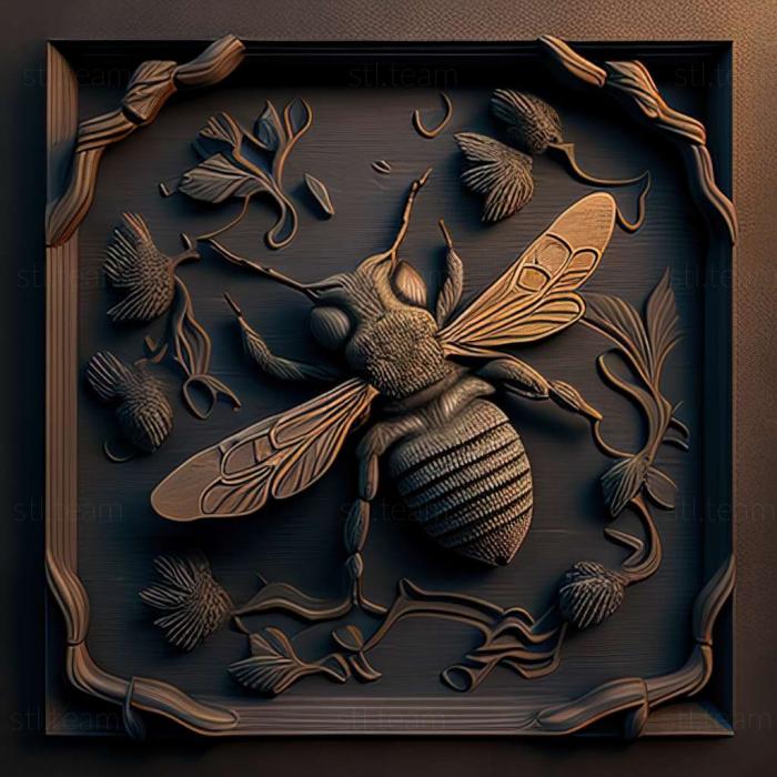 3D модель Anthophora quadrimaculata (STL)